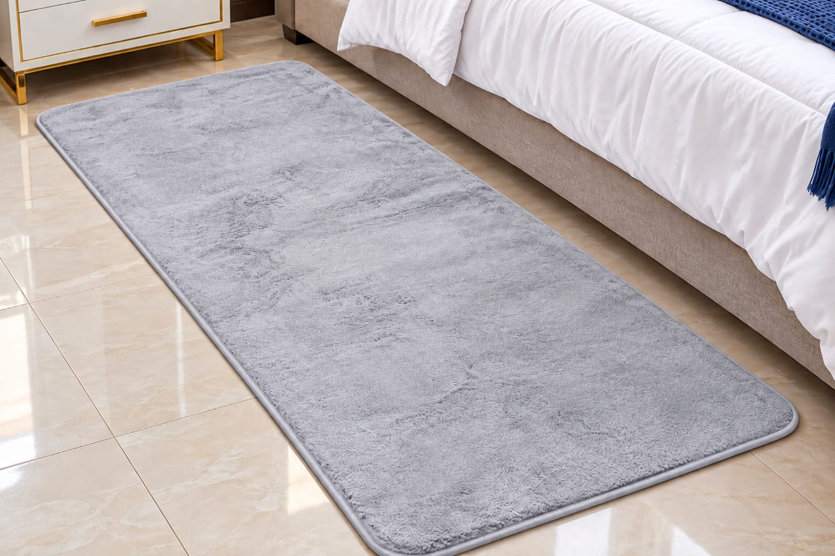 60 × 180cm Rabbit Faux Fur Bedside Mat