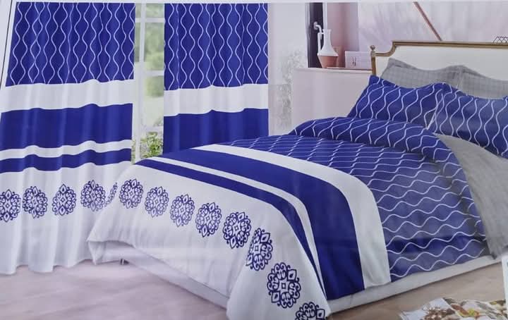 6×6 Duvet Cover Set With Matching Curtains