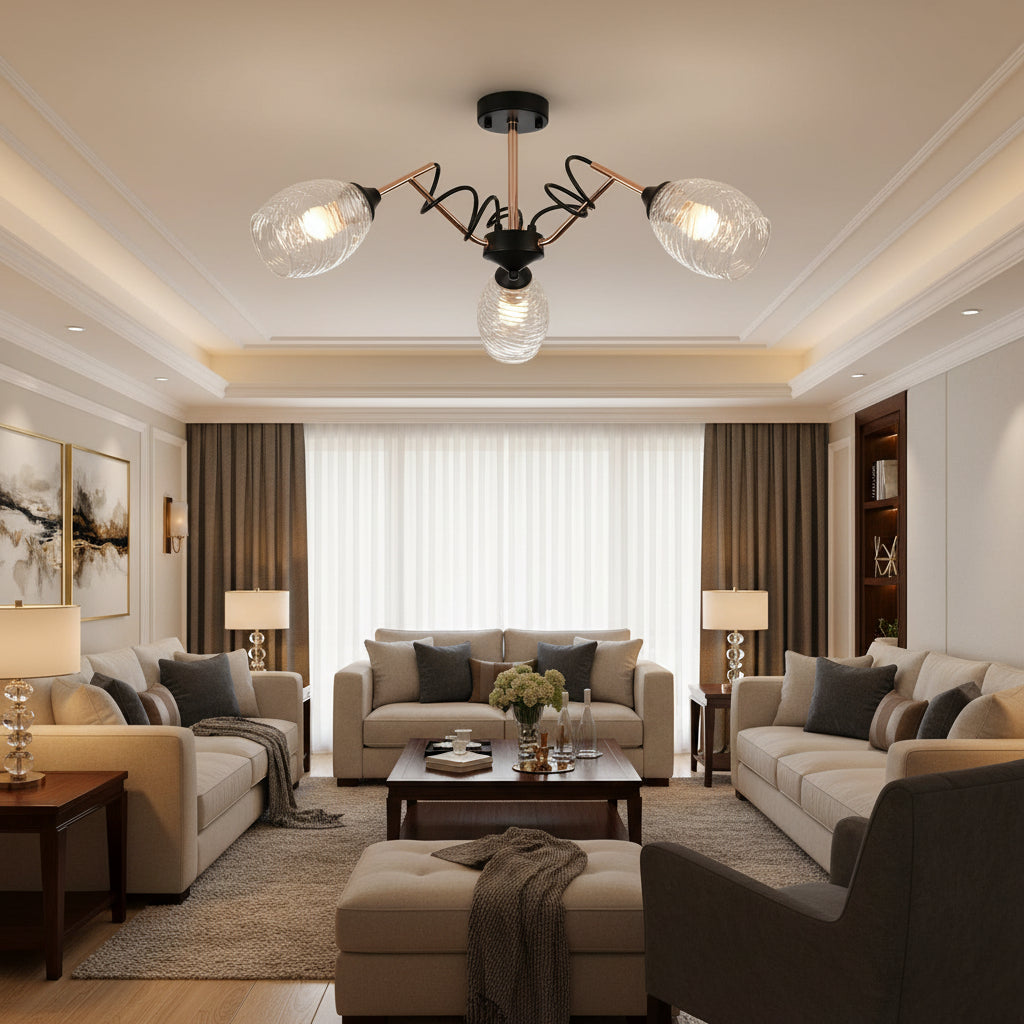 Modern 3 light E27 wall lamp for indoor decorative lighting and home interiors