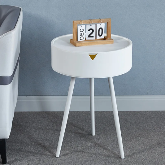 Top Night Stand Table With Hidden Storage Space