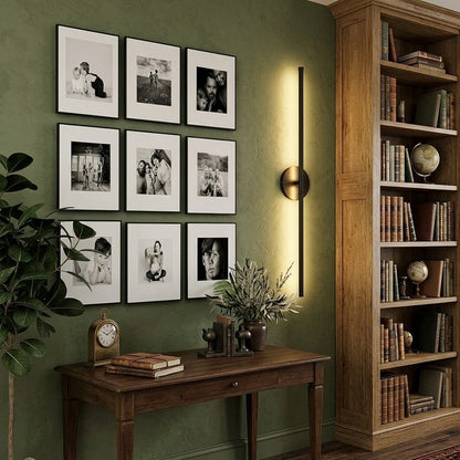 Wireless LED Wall Sconce with Remote Control Black
