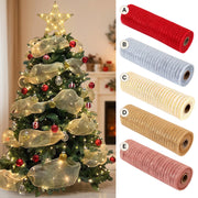 Christmas Decorative Mesh Ribbon