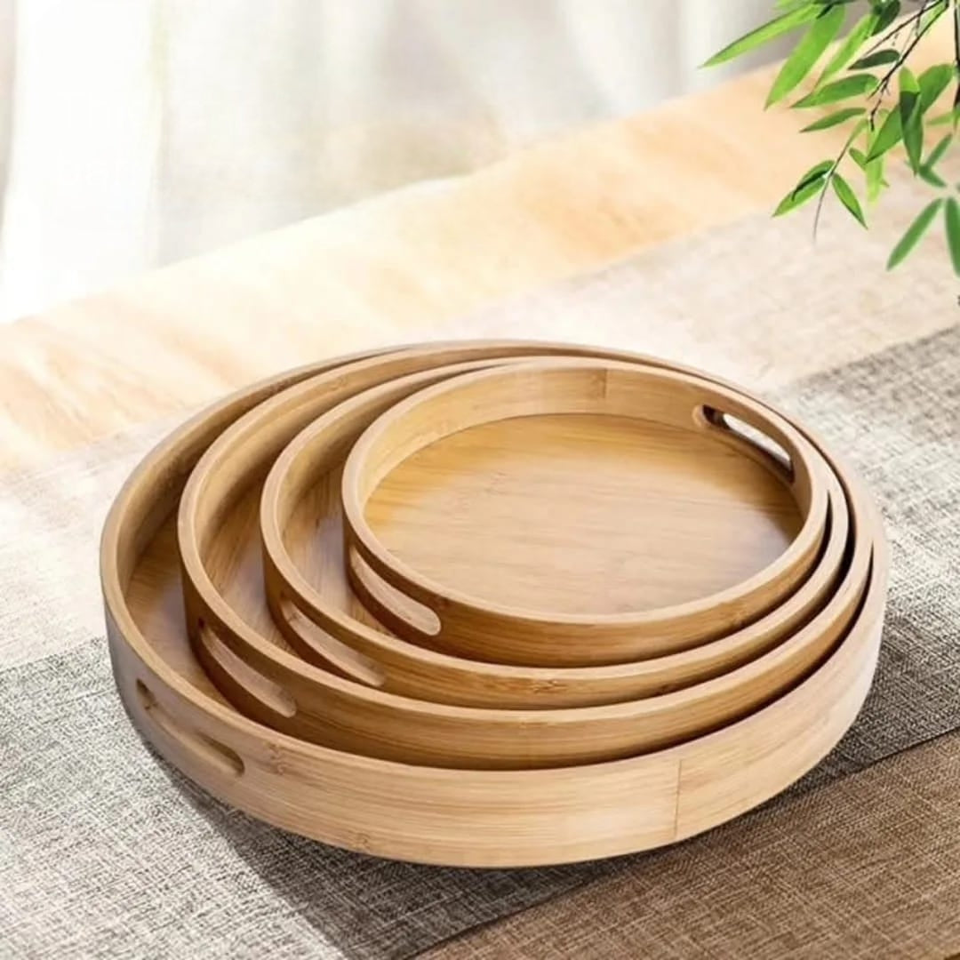 Multifunctional 4 in 1 Bamboo Trays