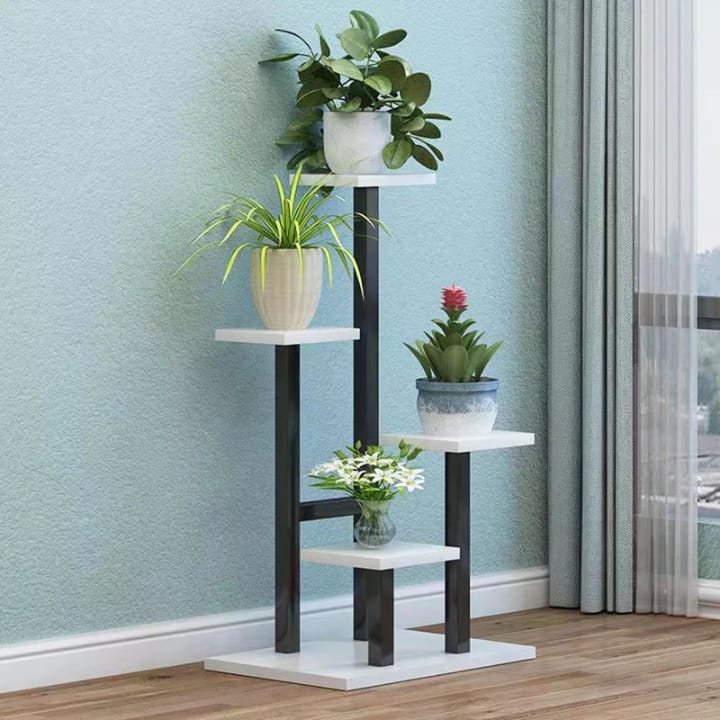 Multi Layer Wooden Floral Display Rack Plant Stand Organizer
