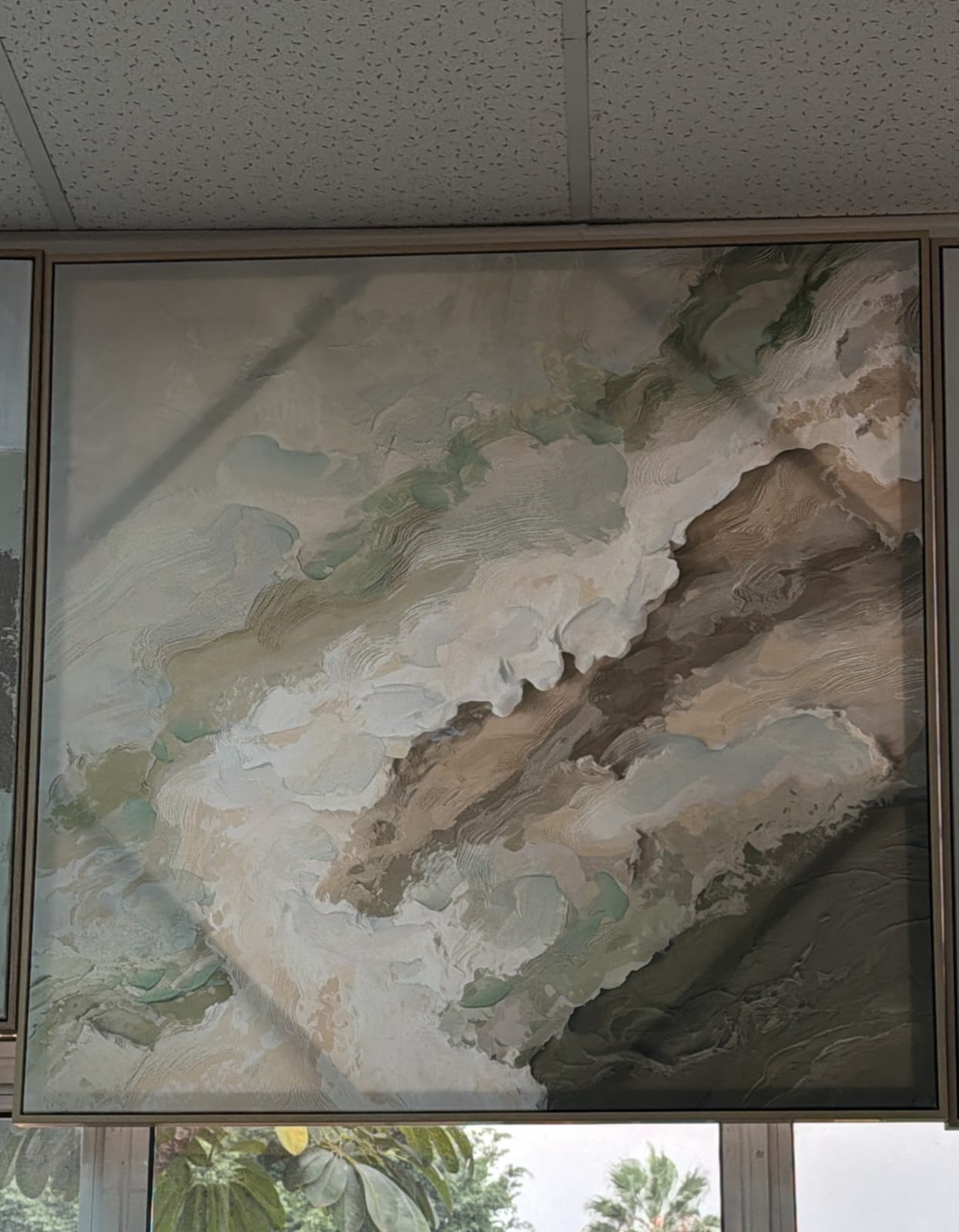 Abstract Oil Painting With Frame