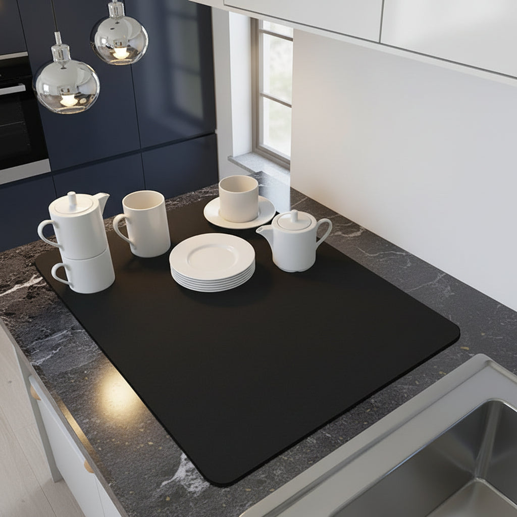 Super Absorbent Non-Slip Dish Drying Mat