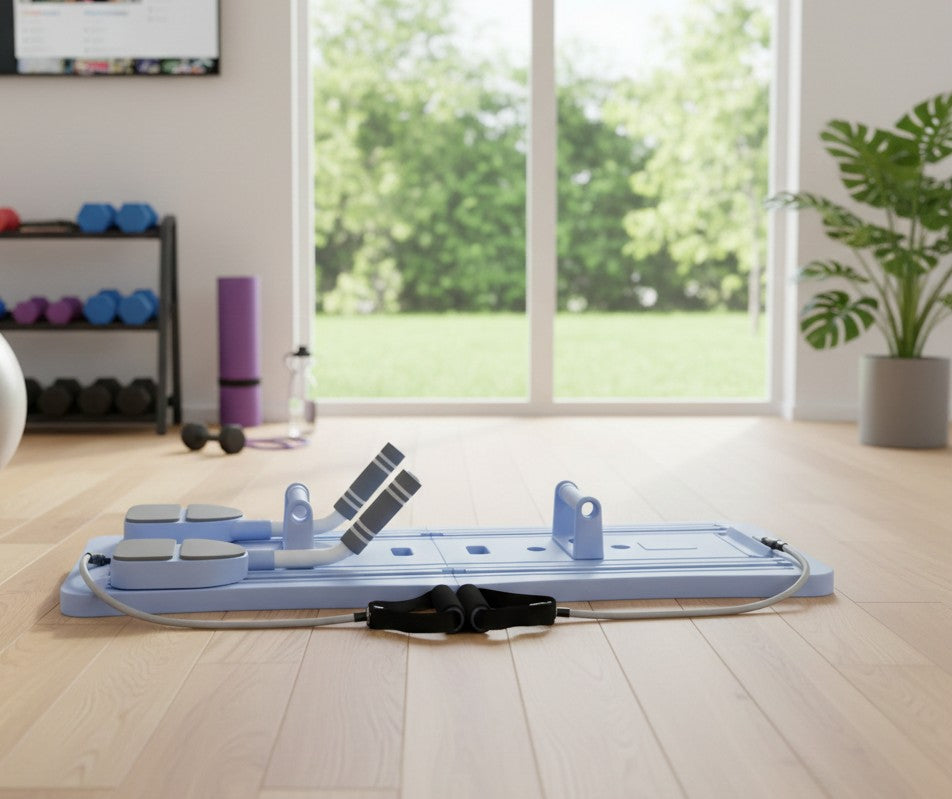 Multifunctional Pilates Board with Ab Wheel