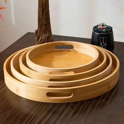 4 In 1 Bamboo Tray Set