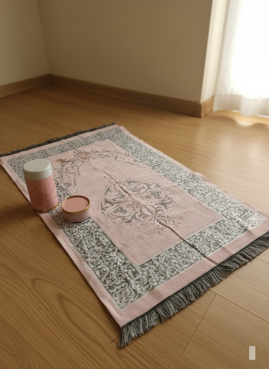Muslim prayer mat in elegant design