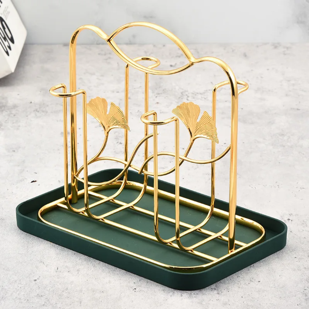 Gold Stand Glass Holder