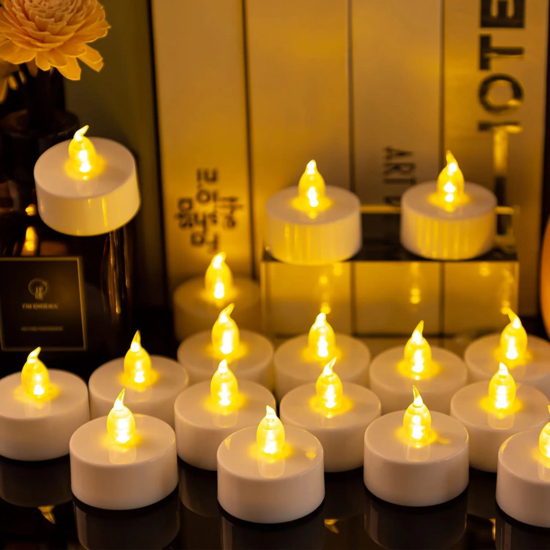 24PCS LED TEA LIGHT CANDLES SET