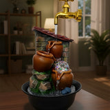 Tabletop Water Fountain with LED Light
