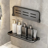 Foldable Shelf Space Saving Shower Rack Organizer