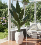 Artificial Bird of Paradise Plant with Fiberglass Vase