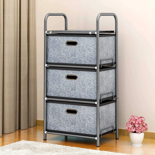 Multipurpose Storage Rack with Drawers