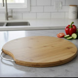 Round Bamboo Chopping Board With Handle