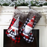 Buffalo plaid Christmas stocking