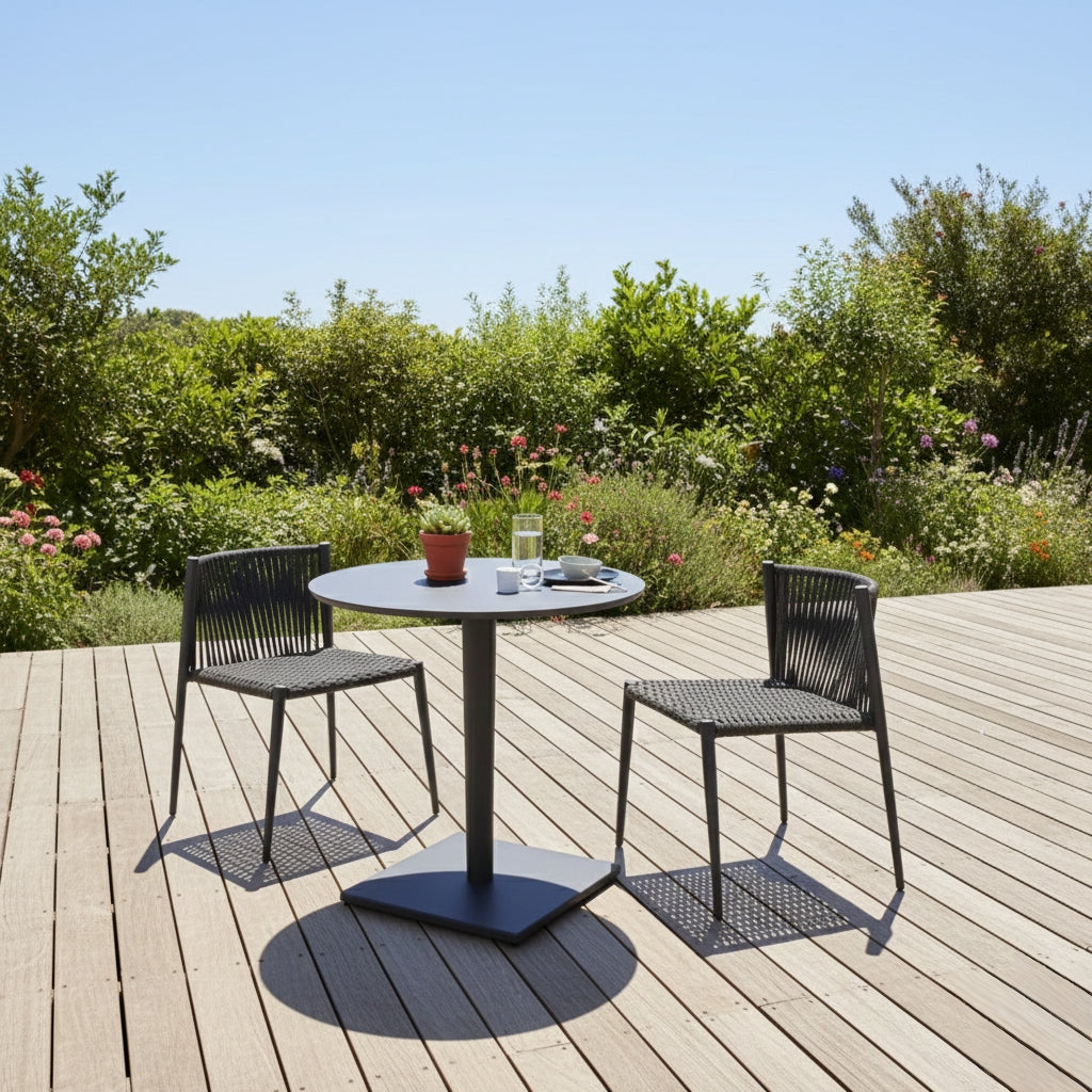 Round Wooden Top Cocktail And Counter Table
