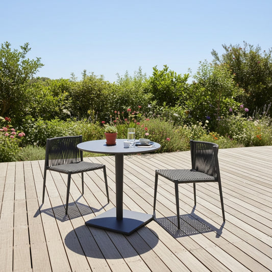 Round Wooden Top Cocktail And Counter Table