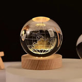 3D Earth Crystal Ball Night Lamp