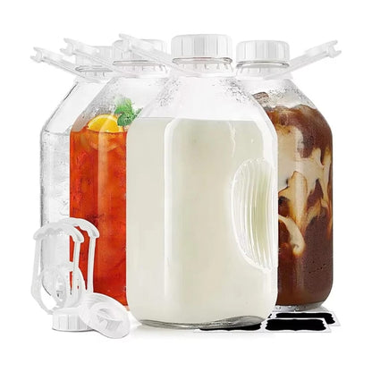 2L Multi-Purpose Glass Bottle with Airtight Lid
