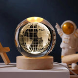 3D Earth Crystal Ball Night Lamp