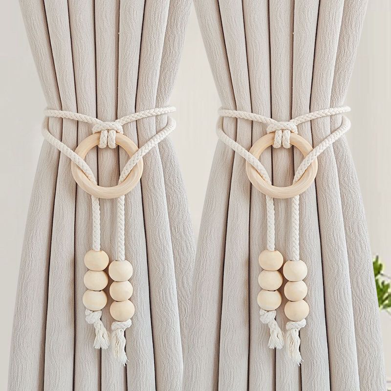 2Pcs Cotton Rope Curtain Tiebacks