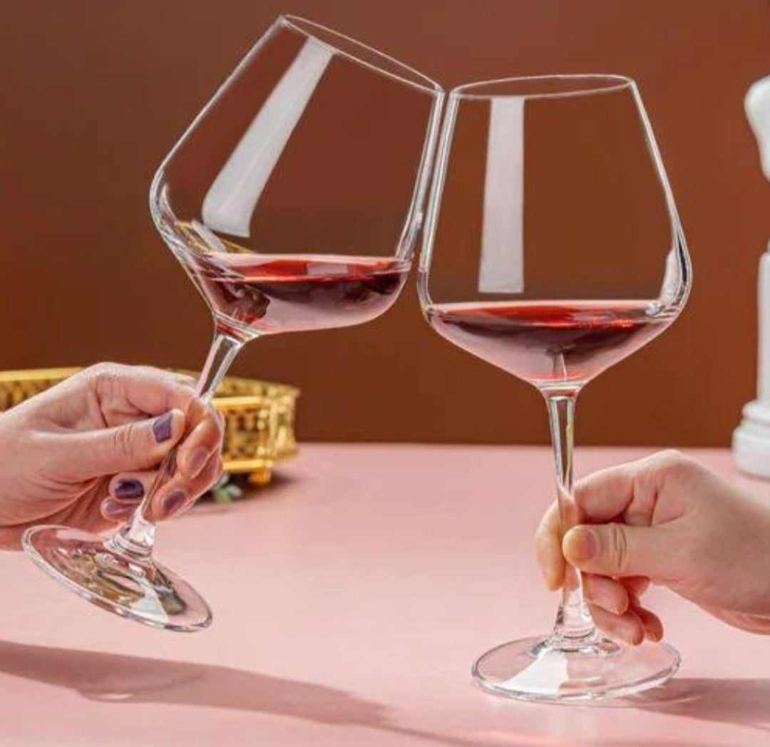 6Pcs Big Bulb Wine Glass 560ml