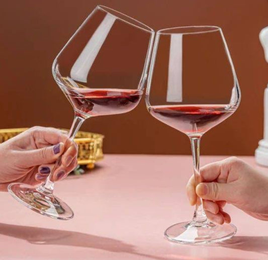 6Pcs Big Bulb Wine Glass 560ml