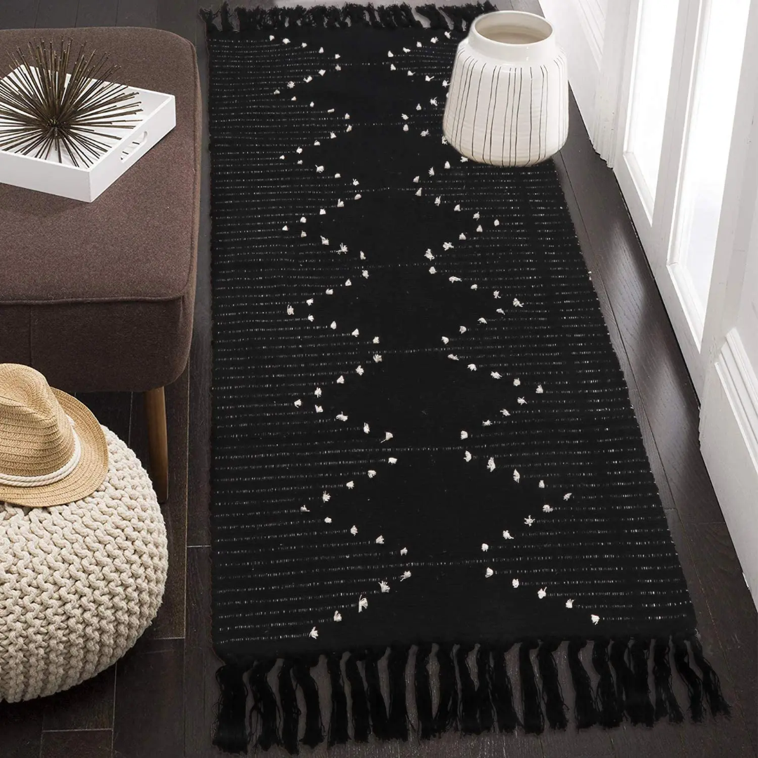 Bohemian Rug With Tassels