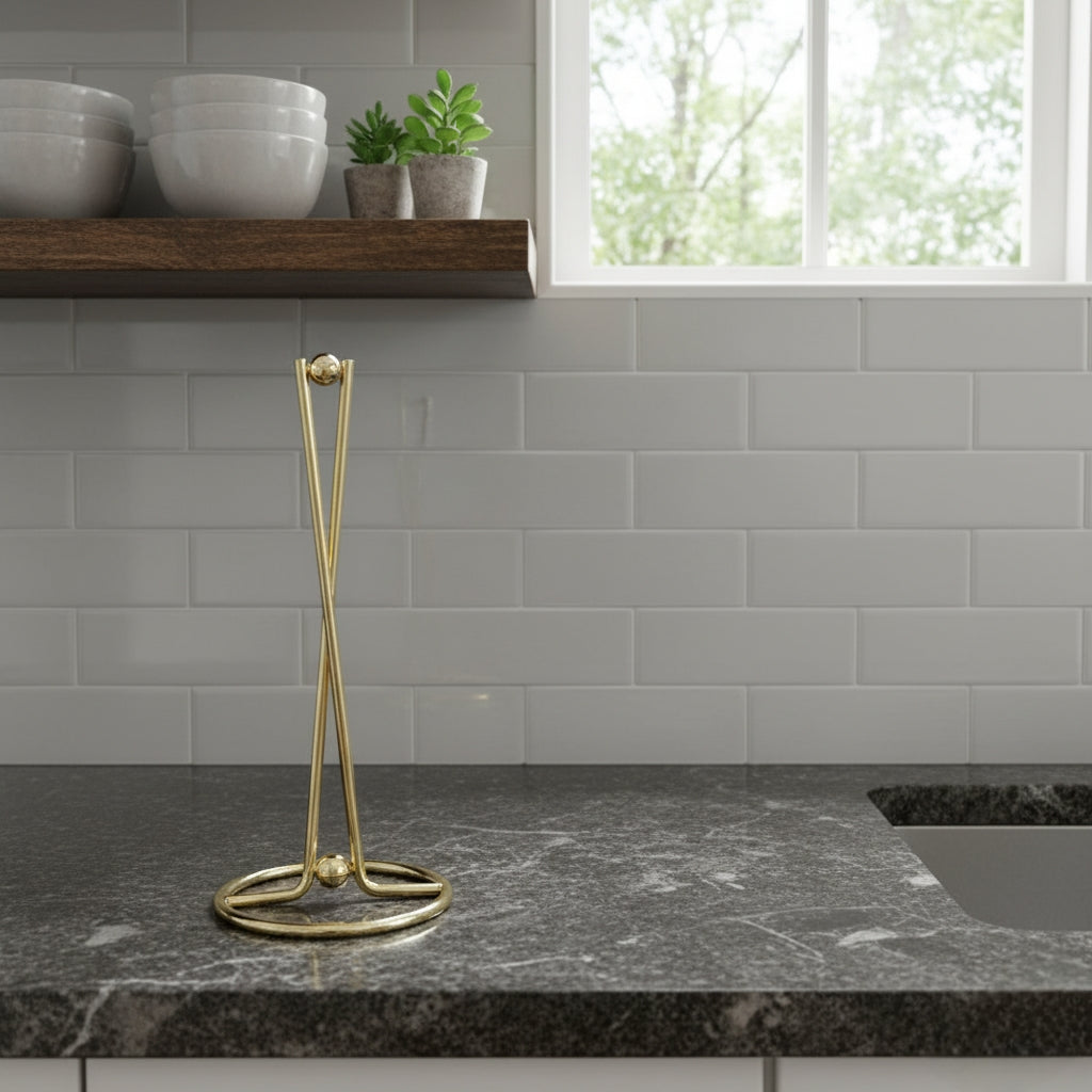 Vertical Iron Paper Towel Holder