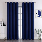 Luxury textured full curtain set with matching sheer in multiple colors