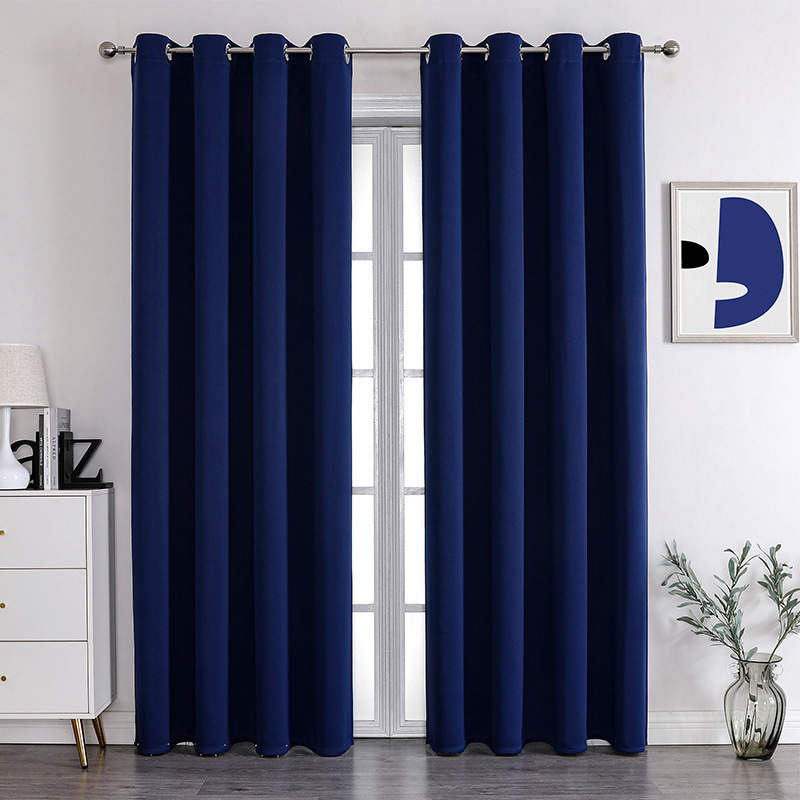 Luxury textured full curtain set with matching sheer in multiple colors