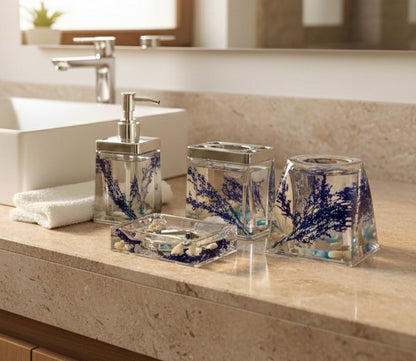 5pcs Water Shell Flower Bathroom Set