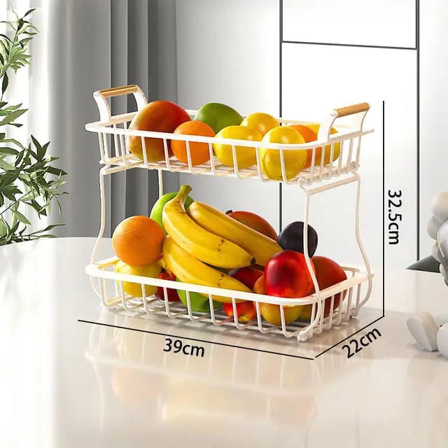 2 Tier Detachable Nordic Fruit & Vegetable Basket