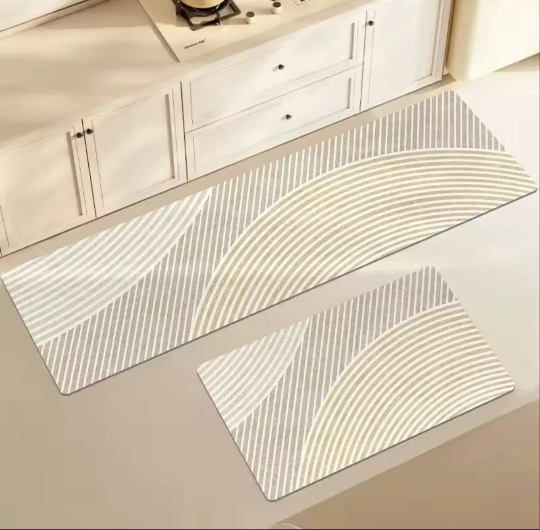 2 Piece Anti-Slip Kitchen Mat Set