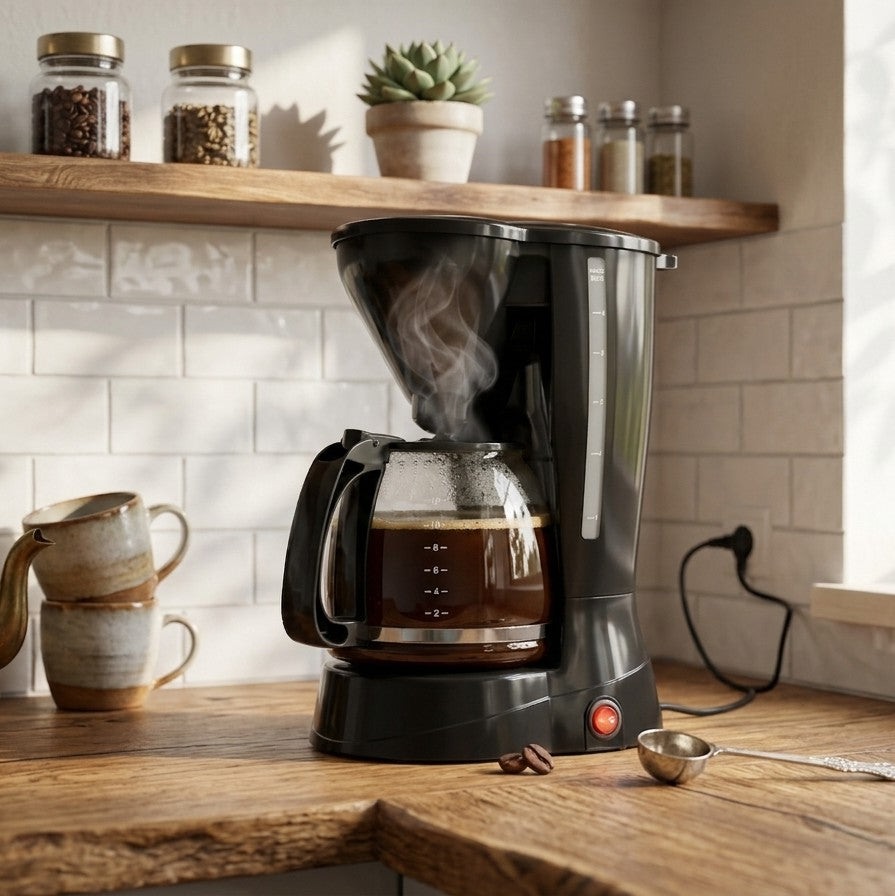 TLAC CM123A 800W coffee maker with glass carafe and keep warm function for home and office use