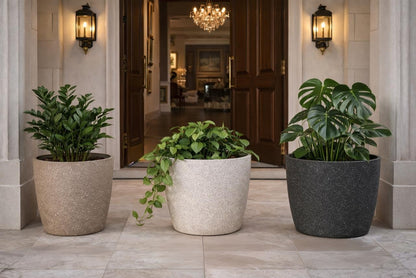 Marble Coated Minimalist Flower Planter