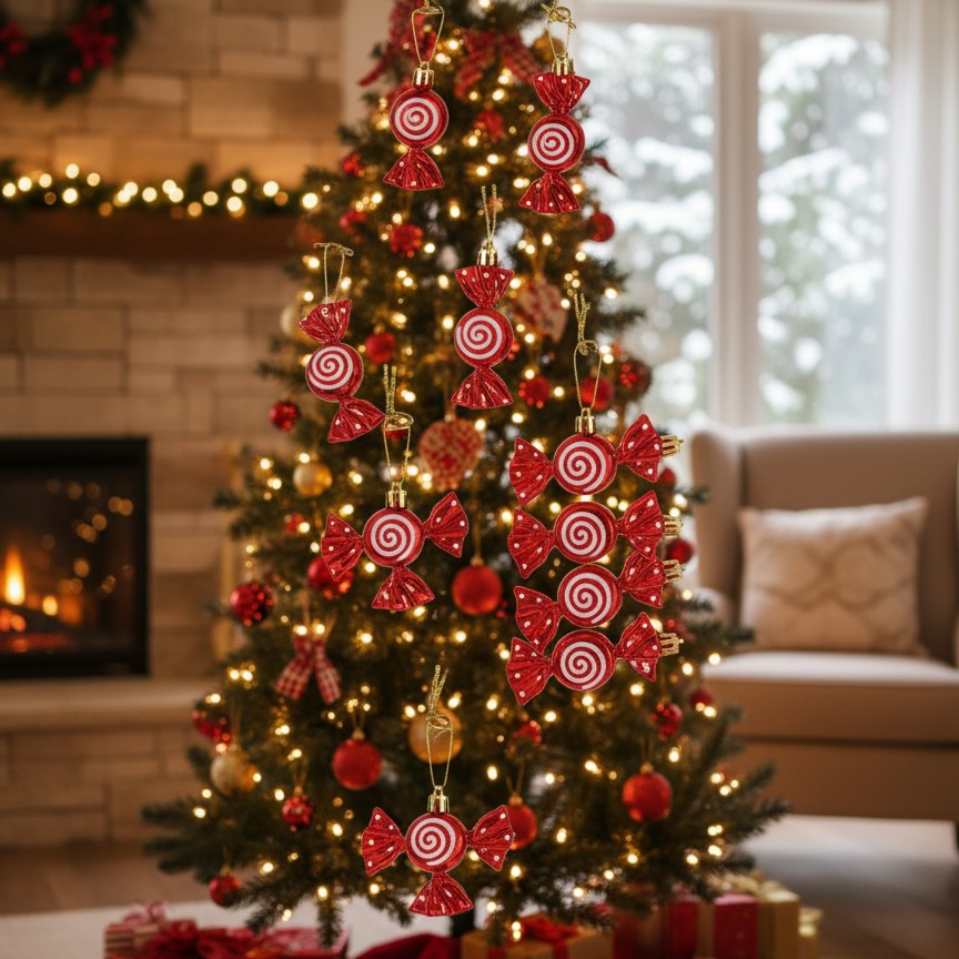 6Pcs Christmas Candy Decor