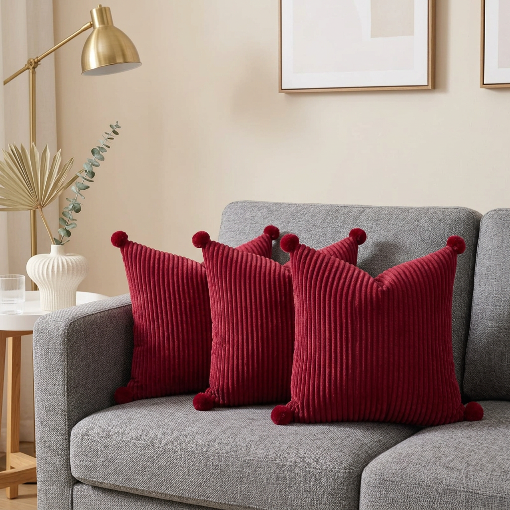 Velvet Christmas Cushion Cover for Festive Sofa, Bed and Home Decorations available in Nairobi, Kenya