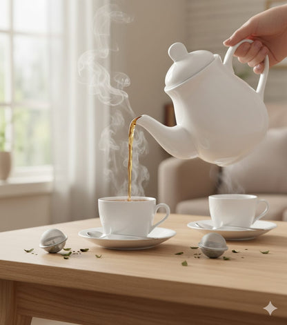 White Ceramic Square Kettle