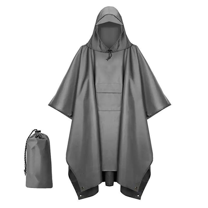 Adult Rain Poncho With Cap