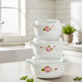 3-Piece Glass Casserole Set