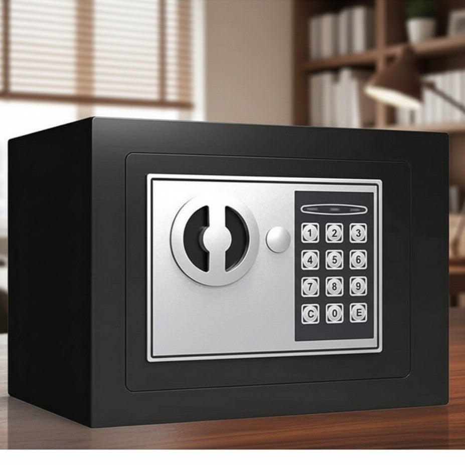 Mini Safe Box With Key And Password Lock