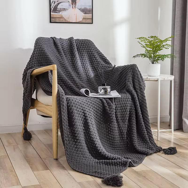 Knitted Throw Blanket