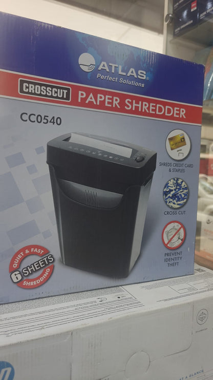 Atlas CC0540 Cross Cut Shredder-6 sheets