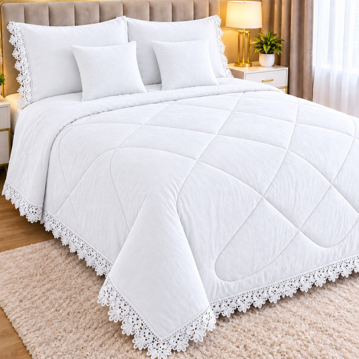 Cotton Duvet Bedding Set 6 × 6 ft