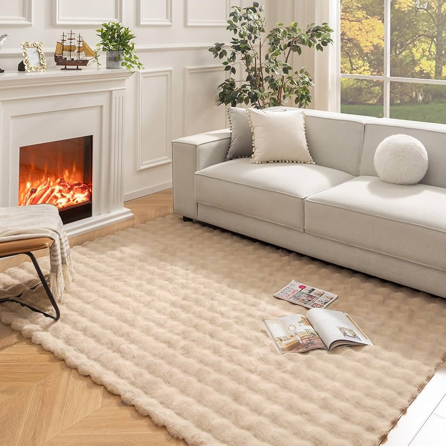 Faux Rabbit Fur Carpet