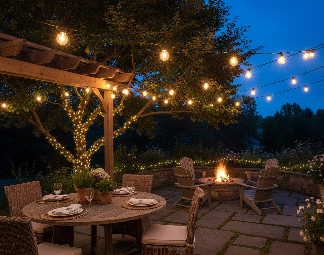 20 bulb fairy string lights, 5 meter electric decorative lighting for indoor and outdoor use