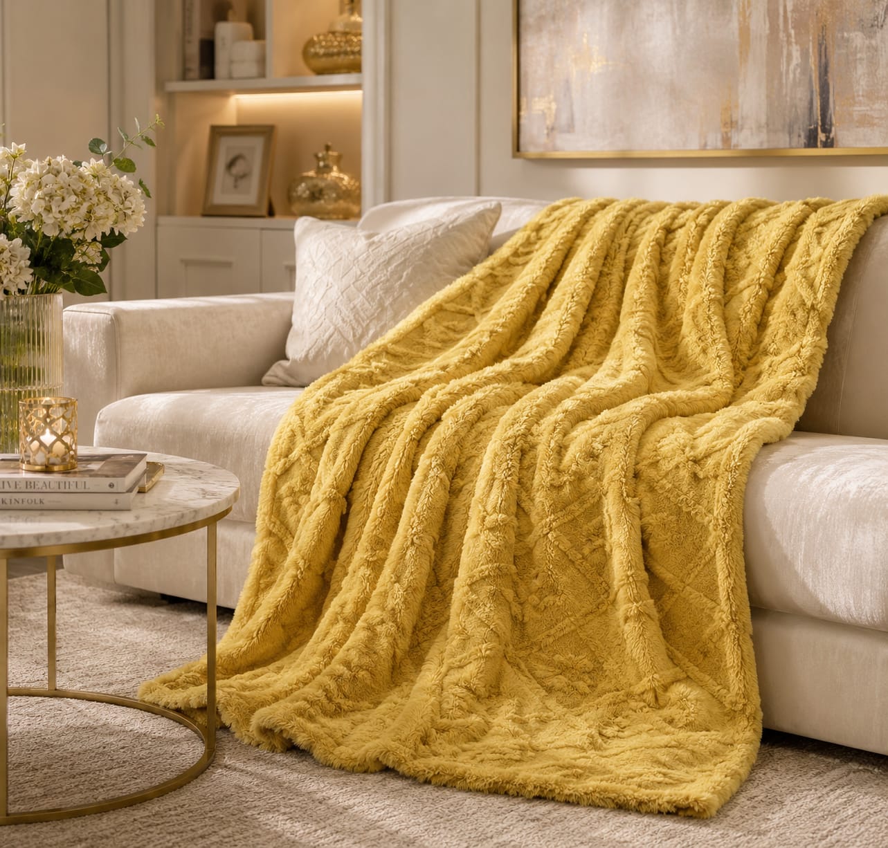 Monolayer Winter Throw Blanket